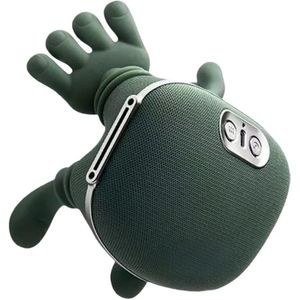 Green Hand-Shaped Personal-Care Accessory