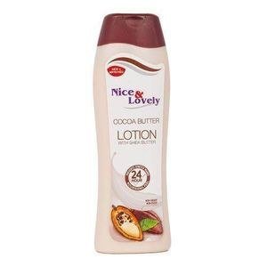Nice and Lovely Cocoa-Labelled Lotion Bottle