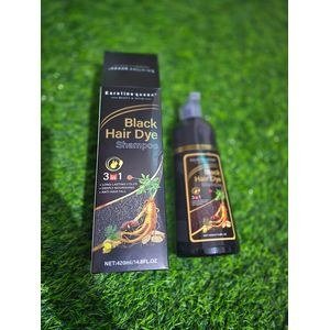 Black Hair-Dye Shampoo Bottle with Dark Box