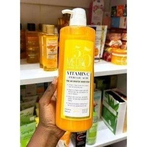 Medix 5.5 Yellow Shower-Cream Pump Bottle