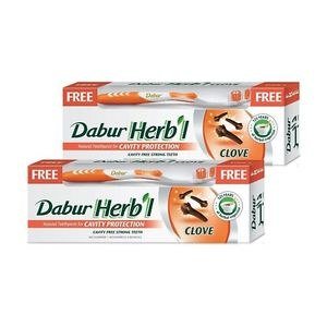 Dabur Herb'l Clove-Labelled Toothpaste Package