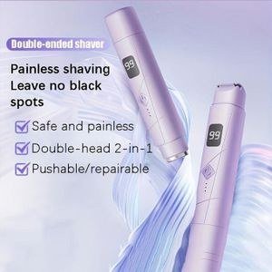 Purple Slim Grooming Device with Dual-End Design