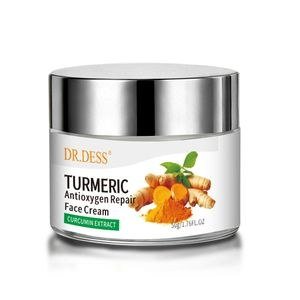 Dr Dess Turmeric-Labelled Face-Cream Jar