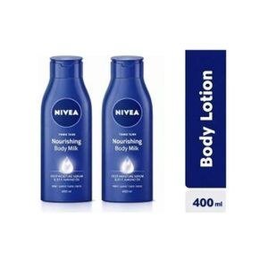 Nivea Blue Body-Milk Bottle Arrangement