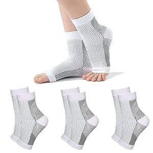Grey Open-Toe Ankle-Wrap Accessory