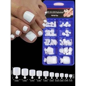 Pale Press-On Nail-Tip Arrangement
