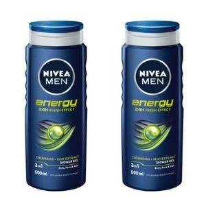 Nivea Men Energy Labelled Shower Bottle Arrangement