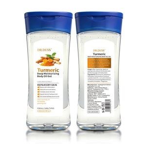 Dr Dess Turmeric-Labelled Body-Oil Gel Bottle