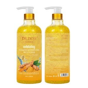 Dr Dess Turmeric-Labelled Shower-Gel Pump Bottle