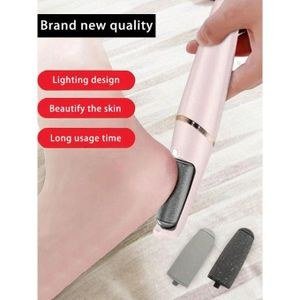 Pale Pink Foot-Care Device with Roller Attachment