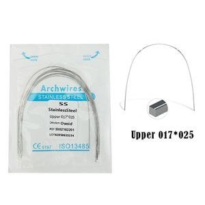 Packaged Dental Archwire with Curved Wire Example