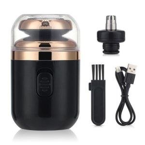 Black Mini Shaver with Clear-Look Upper Cover