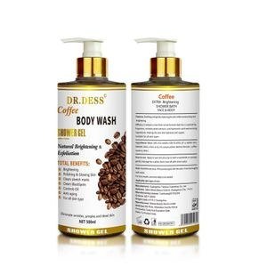Dr Dess Coffee-Labelled Body-Wash Pump Bottle