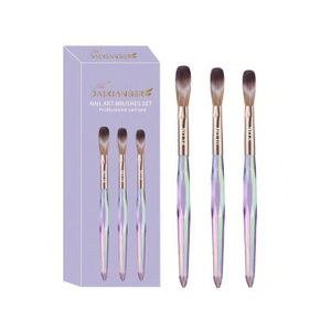 Purple-Handled Nail-Brush Arrangement with Box