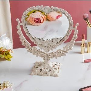 Ornate Heart-Shaped Tabletop Mirror
