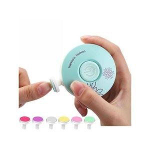Mint Round Manicure Device with Attachment Examples