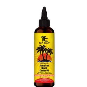 Top Class Black Castor Oil-Labelled Bottle