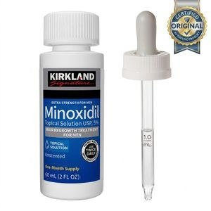 Kirkland Minoxidil-Labelled Bottle with Dropper