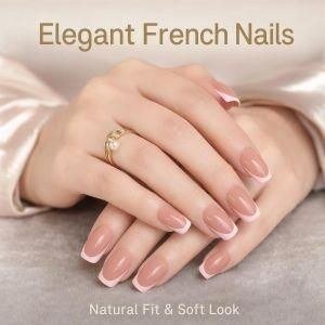 Pale French-Tip Nail Accessories