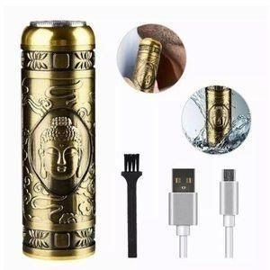 Bro Toumi Gold-Coloured Cylindrical Shaver