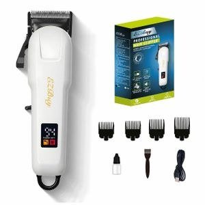 EZBuy White Hair Clipper with Front Display