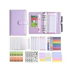 Purple Ring Binder with Coordinating Inserts