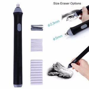 Dark Pen-Style Eraser with Refill Examples