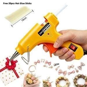 Yellow Mini Glue Gun with Orange Trigger