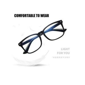 Dark Rectangular Glasses with Narrow Bridge
