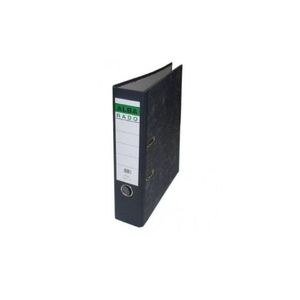 Black Upright File Binder with Spine Label