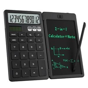 Dark Calculator with Side Writing Panel
