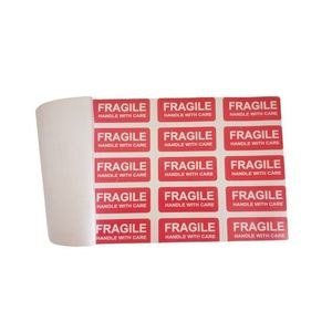 Red Fragile-Label Sheet Arrangement