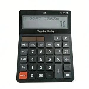 Dark Desktop Calculator with Two-Line Display