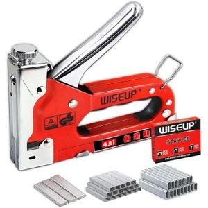 WISEUP Red Handheld Stapler with Fastener Examples