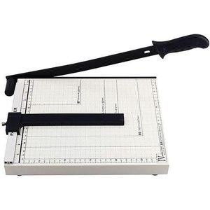 Grey Paper Cutter with Long Lever Handle