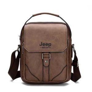 Brown Jeep-Labelled Shoulder Bag
