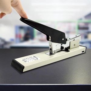 Pale Desktop Stapler with Long Upper Handle