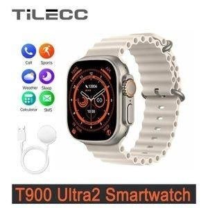 TiLECC T900 Ultra2 Watch with Pale Strap