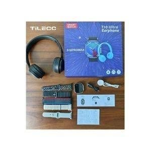 TiLECC S10 Pro Max Watch and Headphone Arrangement