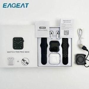 EAGEAT T55 Boxed Watch and Earbud Arrangement
