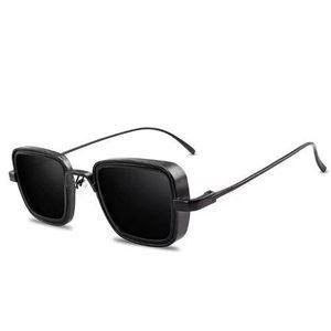 Black Rectangular Glasses with Thin Arms