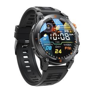 Bro Toumi Black Round Smart Watch with Marked Bezel