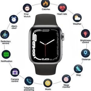 I7 Pro Max Black Rectangular Smart Watch