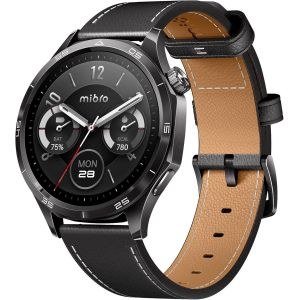 Mibro GT Round Smart Watch with Black Strap
