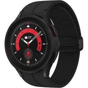 Samsung Galaxy Watch5 Pro Dark Smart Watch with Red Screen Accents
