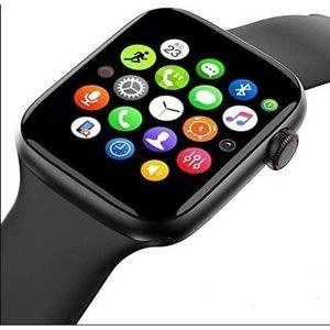 Black Rectangular Smart Watch with Coloured Icon Screen