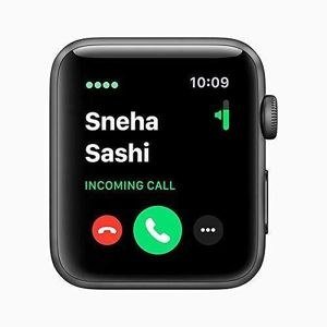 Dark Rectangular Smart Watch Case with Menu Screen