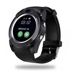 V8 Series Dark Round Smart Watch