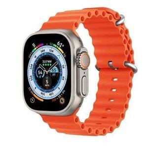 X8 Ultra Smart Watch with Orange Segmented Strap