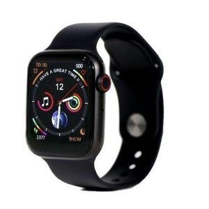 Black Rectangular Smart Watch with Multicolour Clock Screen